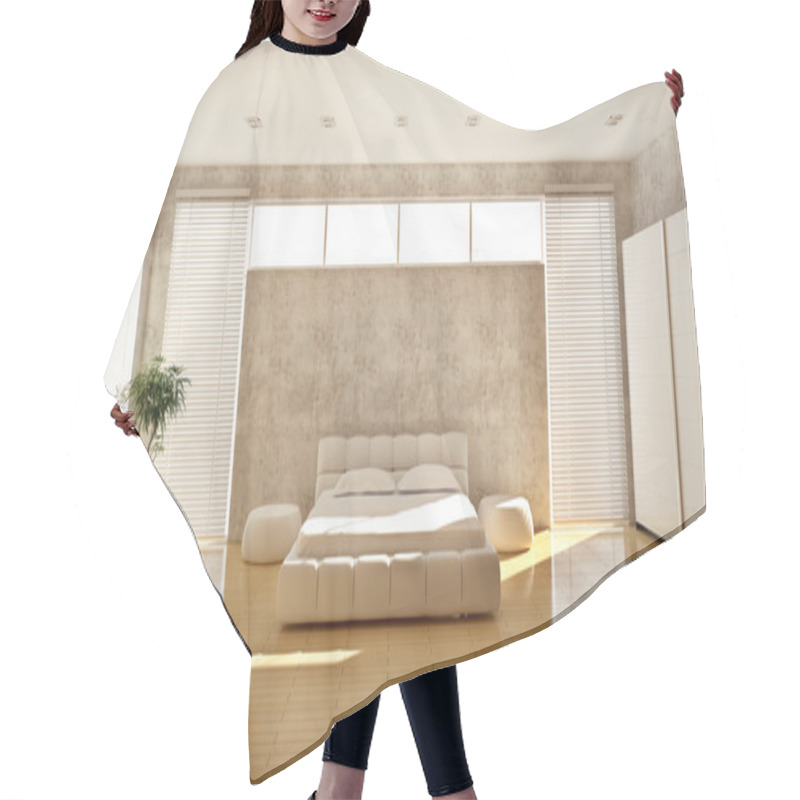 Personality  Modern Interior Of A Bedroom Hair Cutting Cape