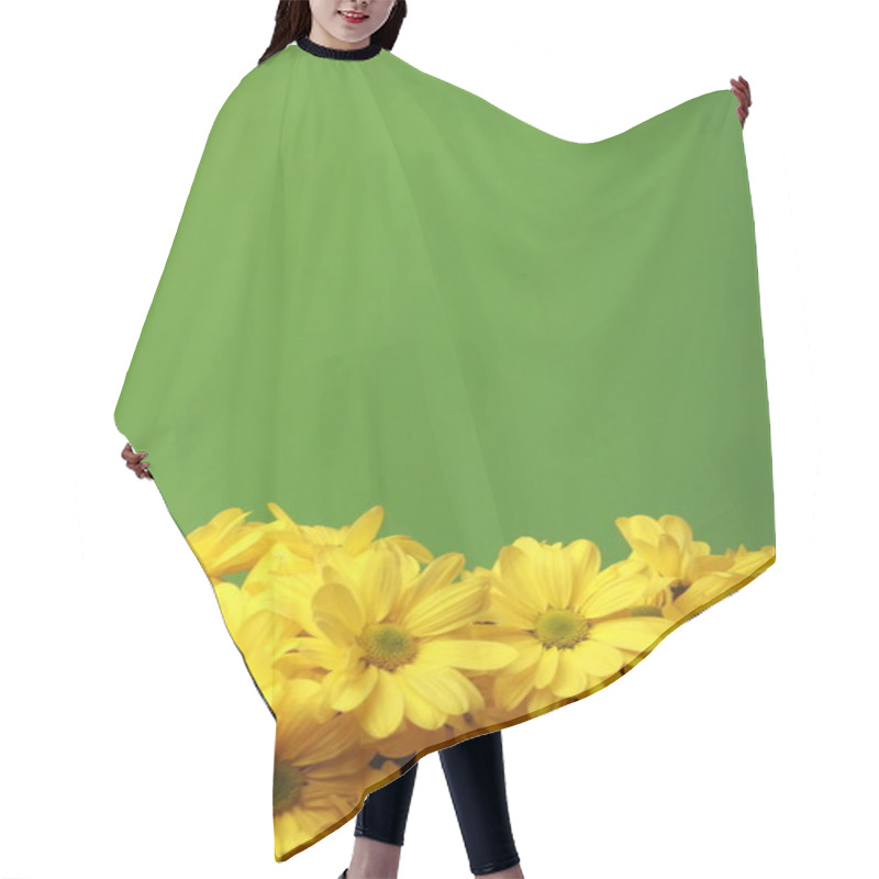 Personality  Some Yellow Flowers Hair Cutting Cape