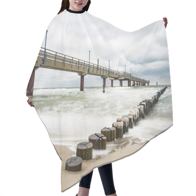 Personality  Pier On The Baltic Sea Coast In Zingst Hair Cutting Cape