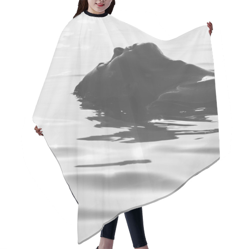 Personality  Woman Floating On Water Hair Cutting Cape