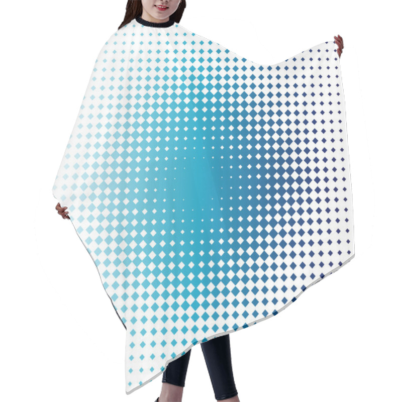 Personality  Blue Stain Hair Cutting Cape