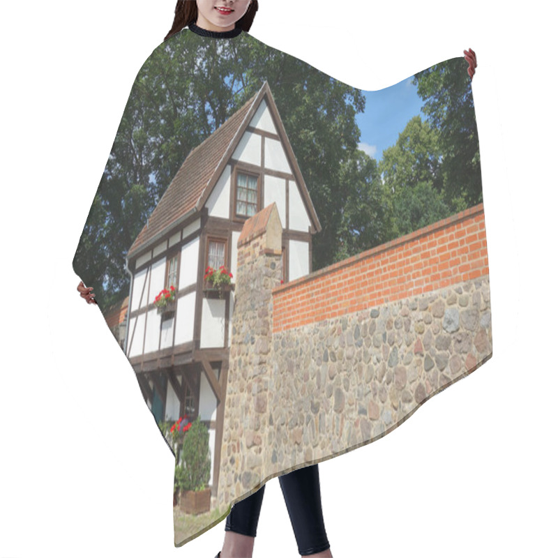 Personality  City Wall And Wiekhaus In Neubrandenburg Hair Cutting Cape