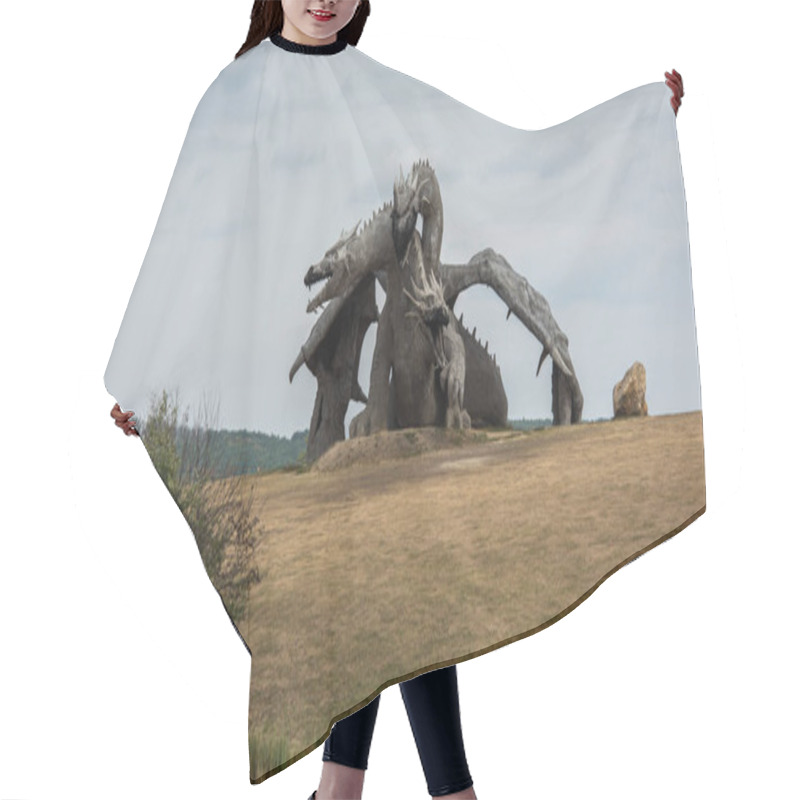 Personality  Landscape With A Three-headed Dragon Hair Cutting Cape