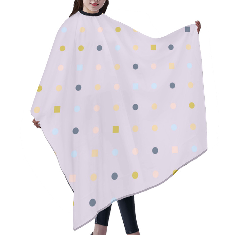 Personality   Dots Squares Pattern Hair Cutting Cape