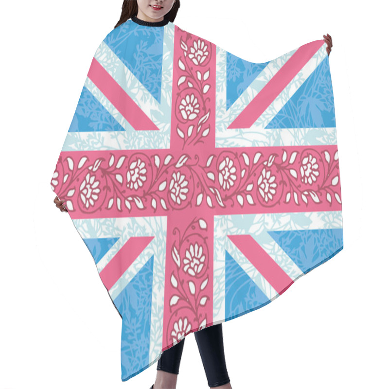 Personality  Union Jack Pattern Hair Cutting Cape