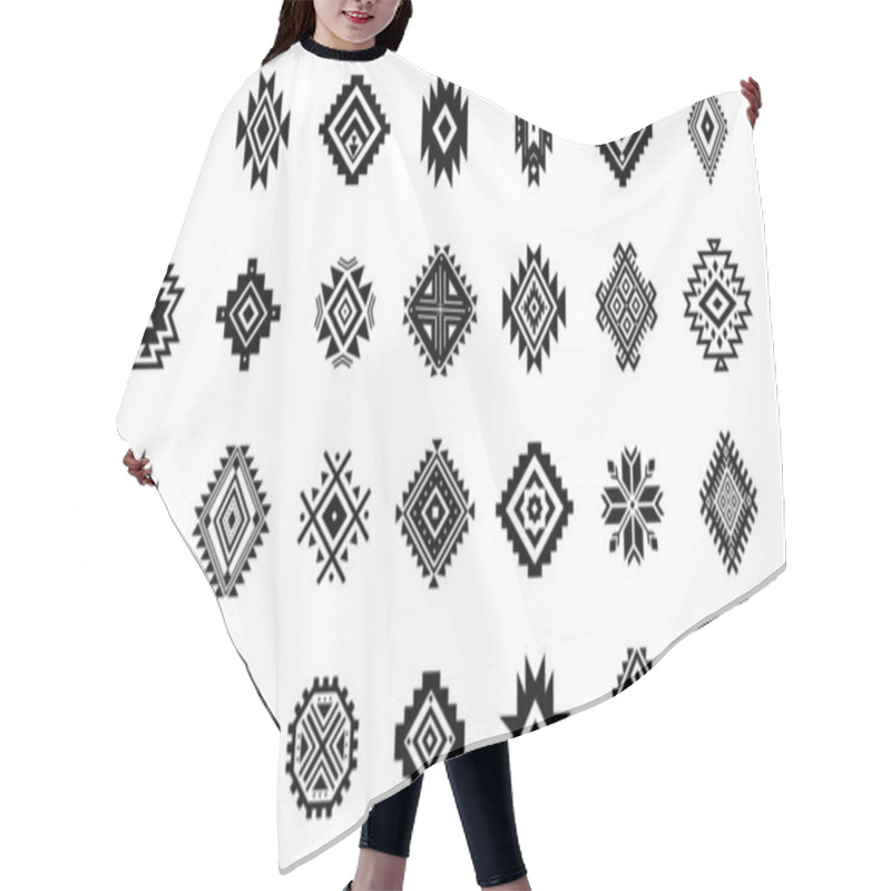 Personality  Aztec Vector Elements. Hair Cutting Cape