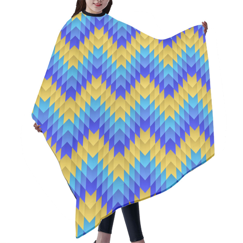 Personality  Aztec Seamless Pattern. Vector Hair Cutting Cape