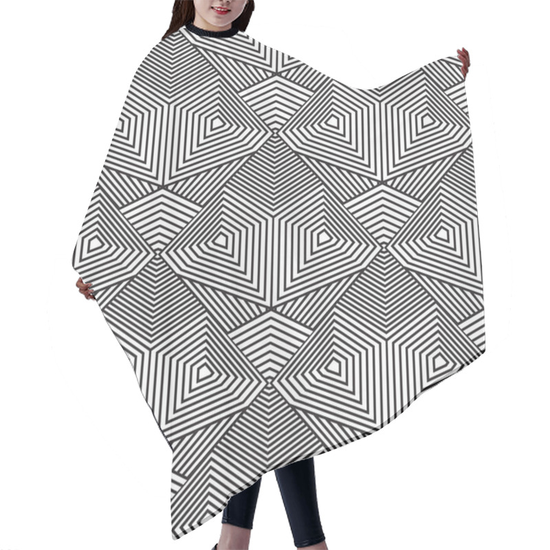 Personality  Abstract Seamless Pattern. Modern Stylish Texturegeometric Backg Hair Cutting Cape