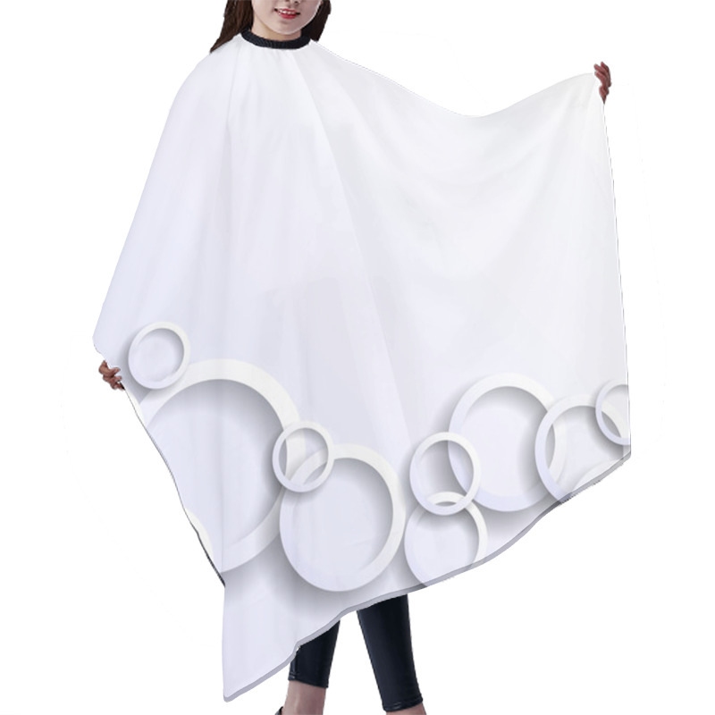 Personality  Circles Background Hair Cutting Cape