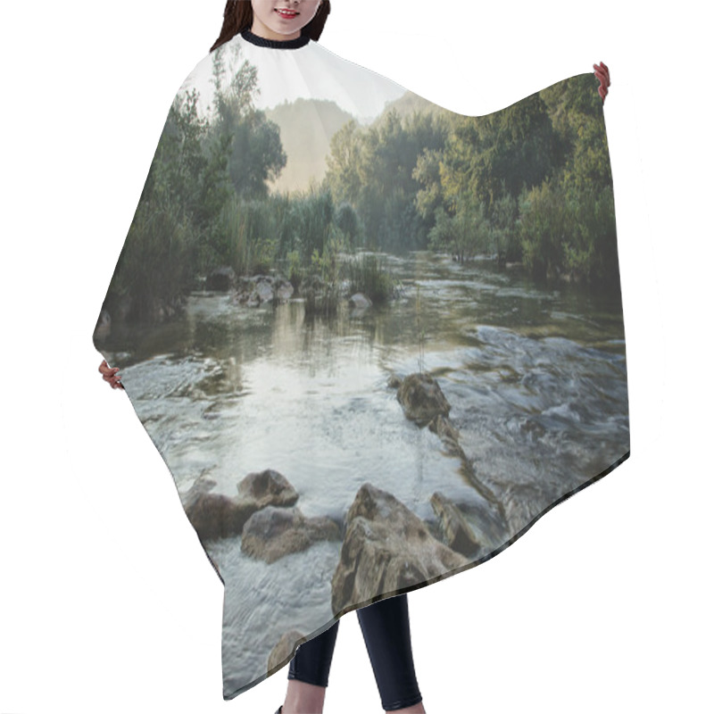 Personality  Early Morning River Hair Cutting Cape