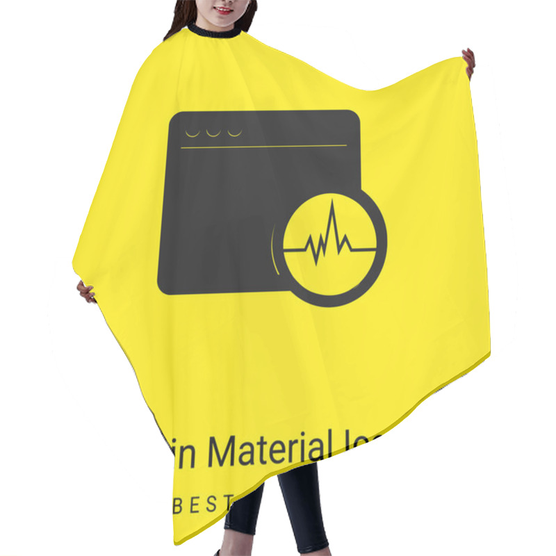 Personality  Activity Analysis In A Command Window Minimal Bright Yellow Material Icon Hair Cutting Cape