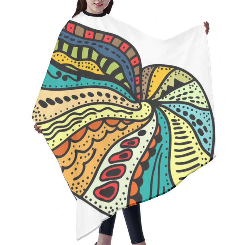 Personality  Seashell Line Art Hair Cutting Cape