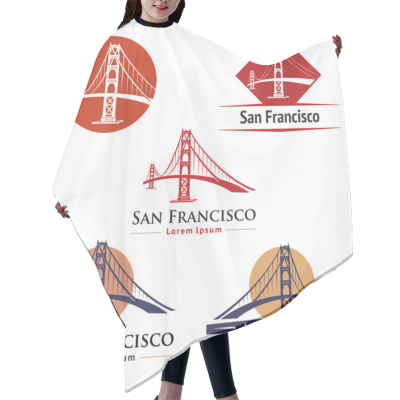 Personality  Golden Gate Bridge Hair Cutting Cape