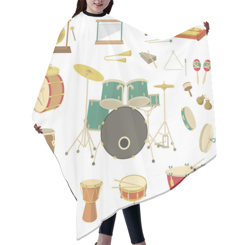 Personality  Percussion Musical Instruments Hair Cutting Cape