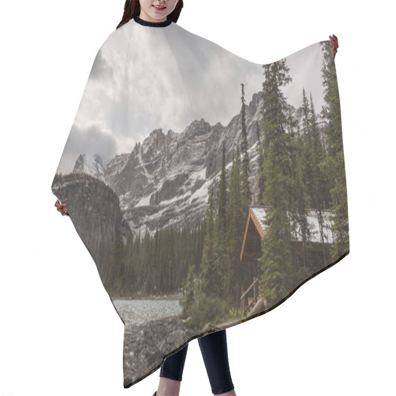 Personality  Mount Schaffer In Lake O'Hara, Yoho National Park, British Columbia, Canada Hair Cutting Cape