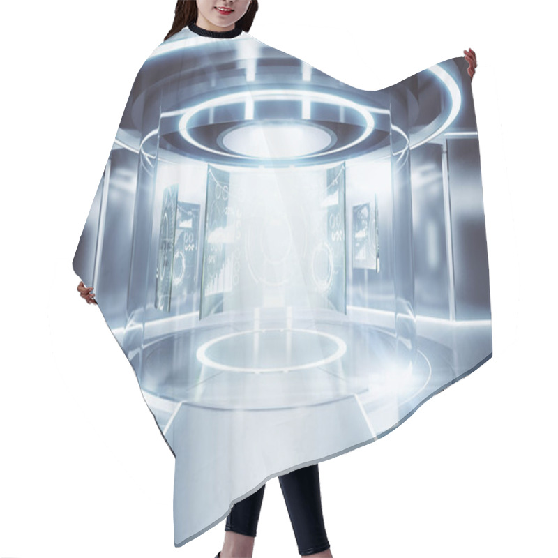 Personality  Teleport With Business Panels Hair Cutting Cape