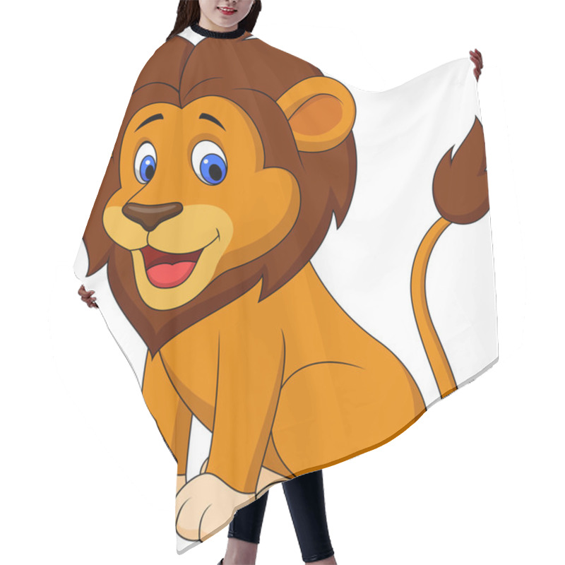 Personality  Funny Lion Cartoon Hair Cutting Cape