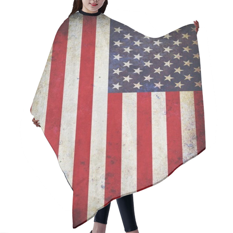 Personality  American Flag Background Hair Cutting Cape