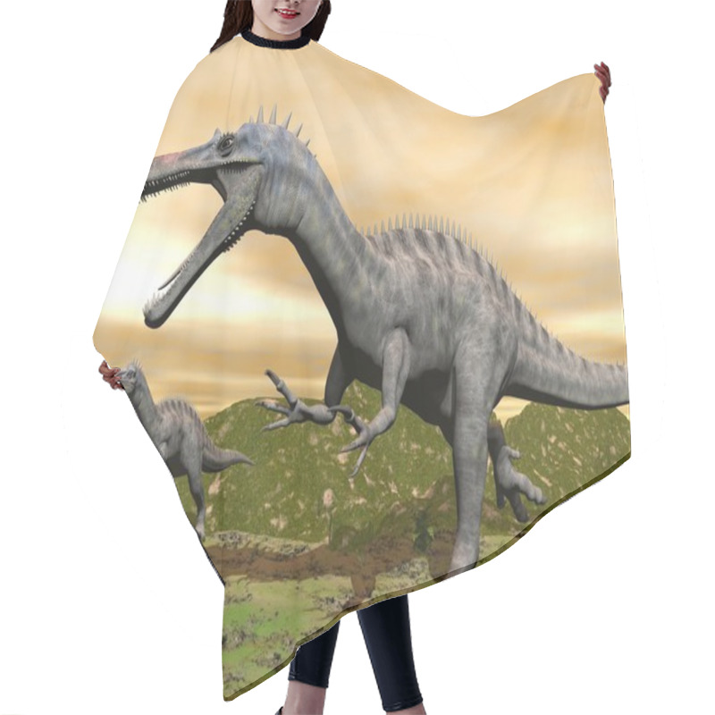 Personality  Suchomimus Dinosaurs - 3D Render Hair Cutting Cape