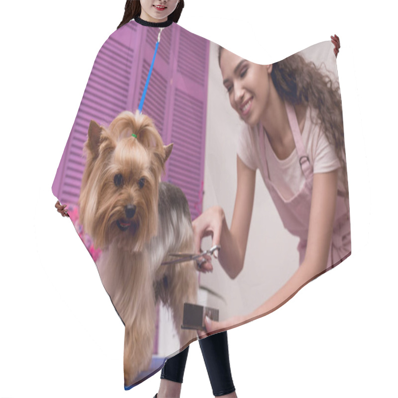 Personality  Groomer Grooming Dog Hair Cutting Cape