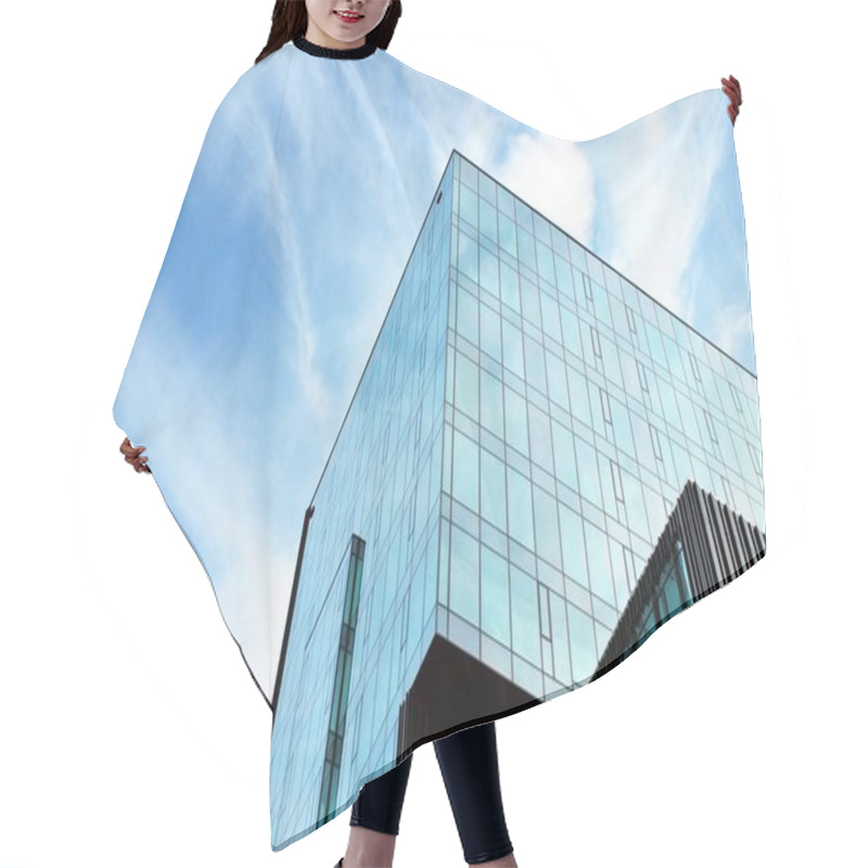 Personality  Glass Windows Of Office Building Hair Cutting Cape