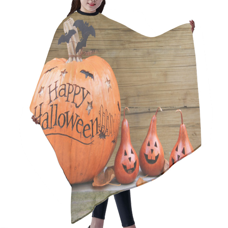 Personality  Halloween Pumpkins Hair Cutting Cape