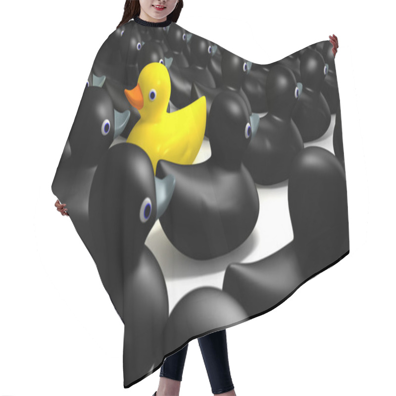 Personality  Rubber Duck Against The Flow Hair Cutting Cape