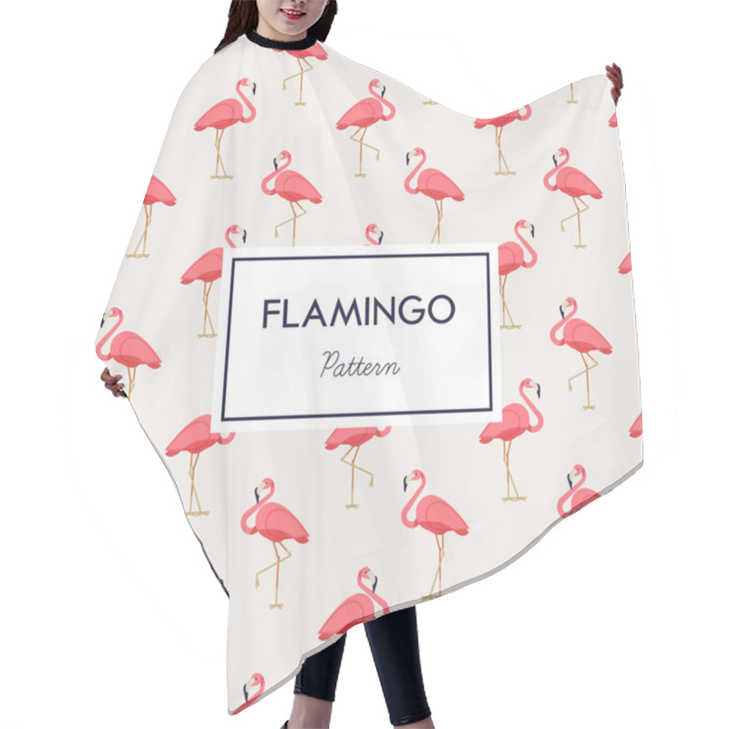 Personality  Lovely Pink Flamingos Pattern Hair Cutting Cape