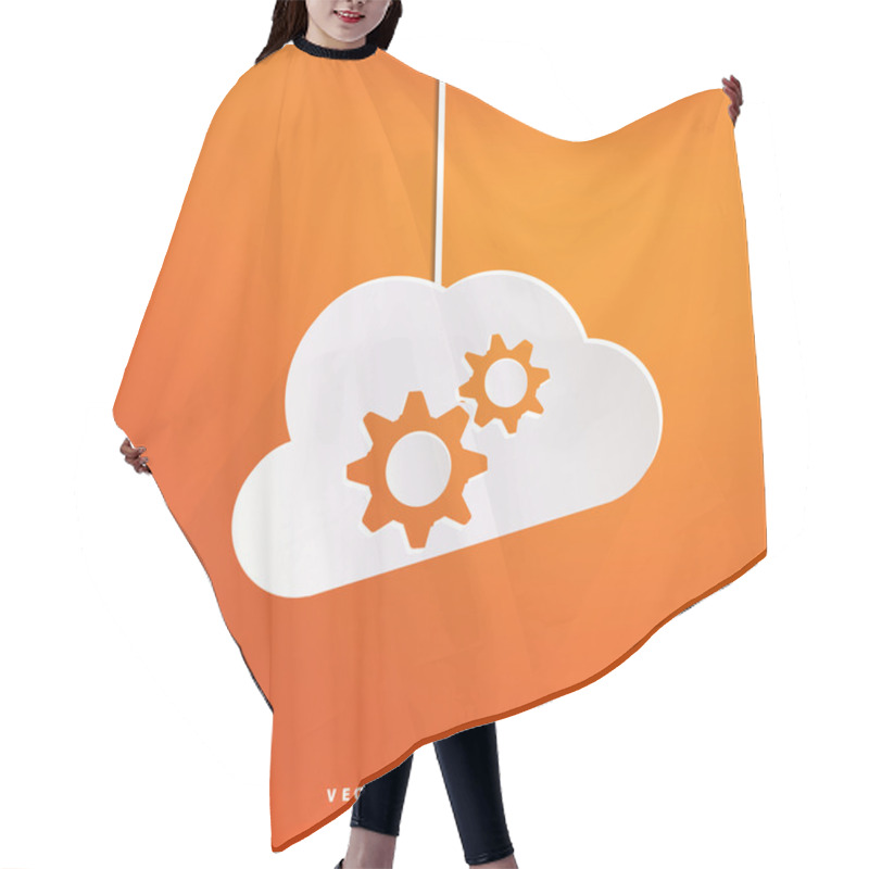 Personality  Cloud Application Settings Web Icon Hair Cutting Cape