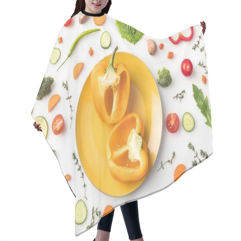 Personality  Vegetables Hair Cutting Cape