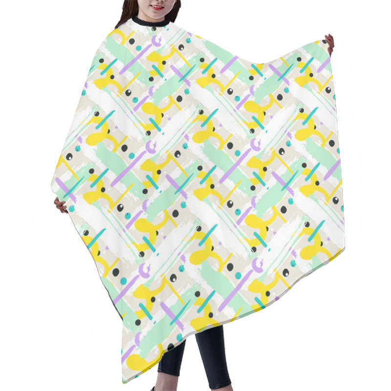 Personality  Abstract Seamless Pattern Hair Cutting Cape