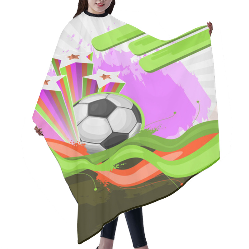 Personality  Abstract Background For Design On A Football Theme Hair Cutting Cape