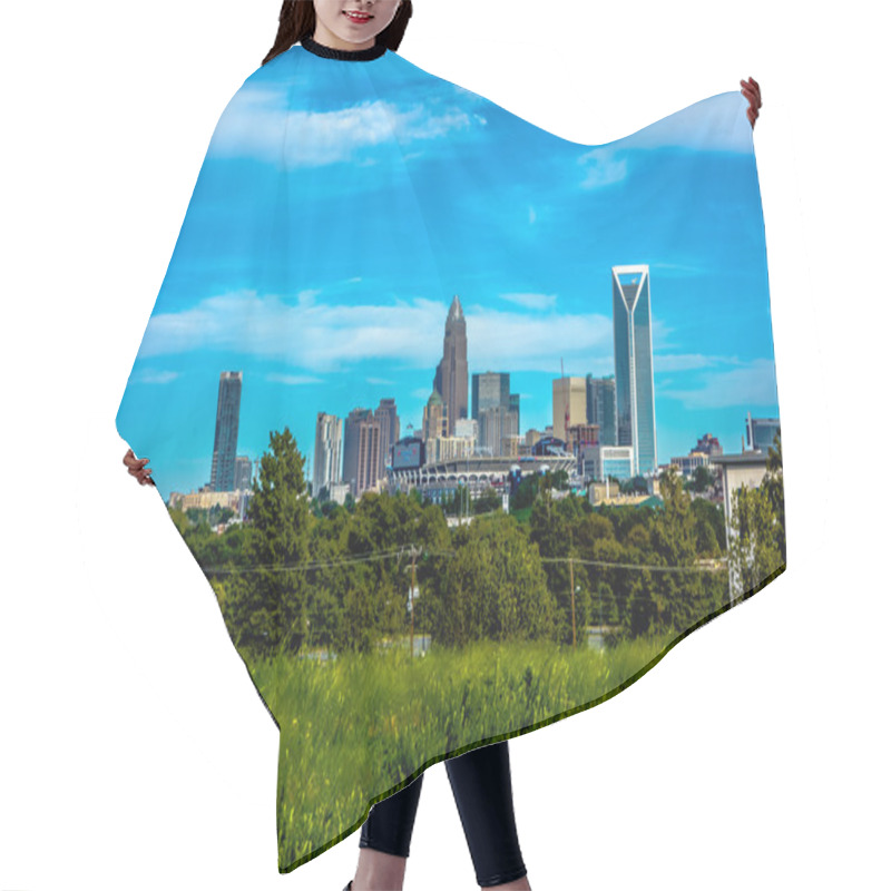 Personality  Charlotte North Carolina City Skyline Hair Cutting Cape