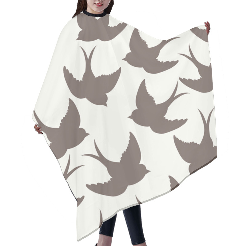 Personality  Birds Seamless Pattern, Hair Cutting Cape