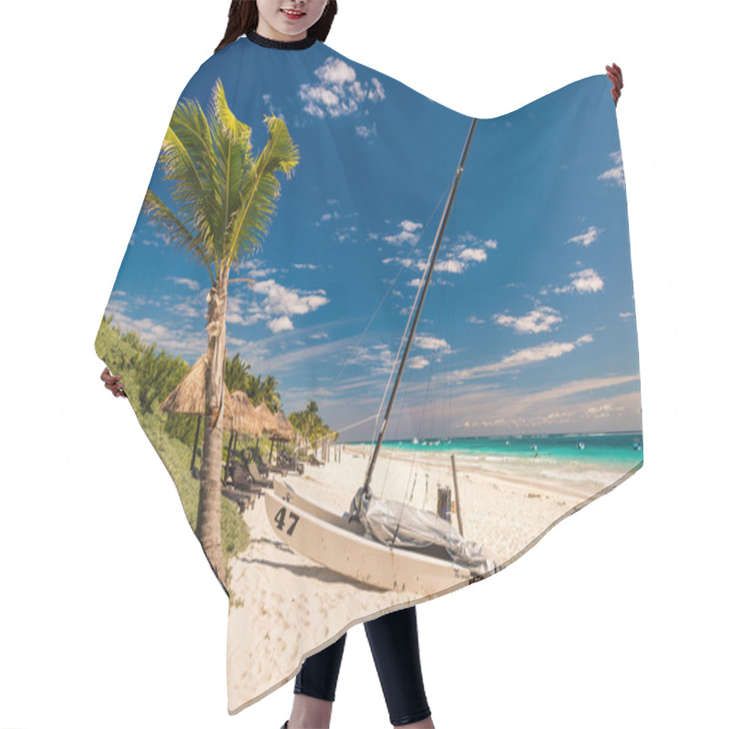 Personality  Parked Catamaran At The Beach Hair Cutting Cape