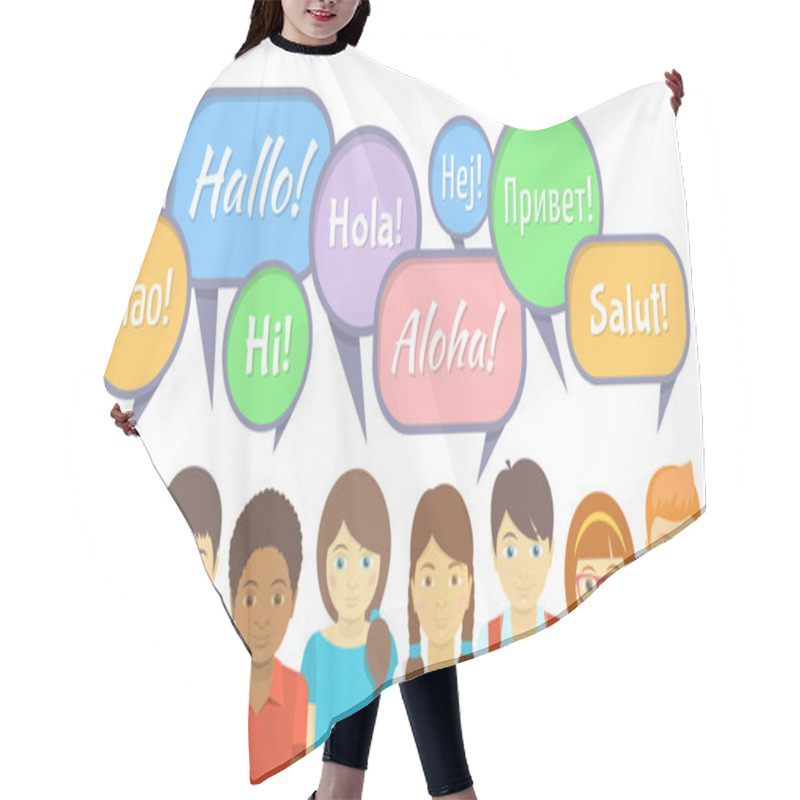 Personality  Kids Say Hi Hair Cutting Cape