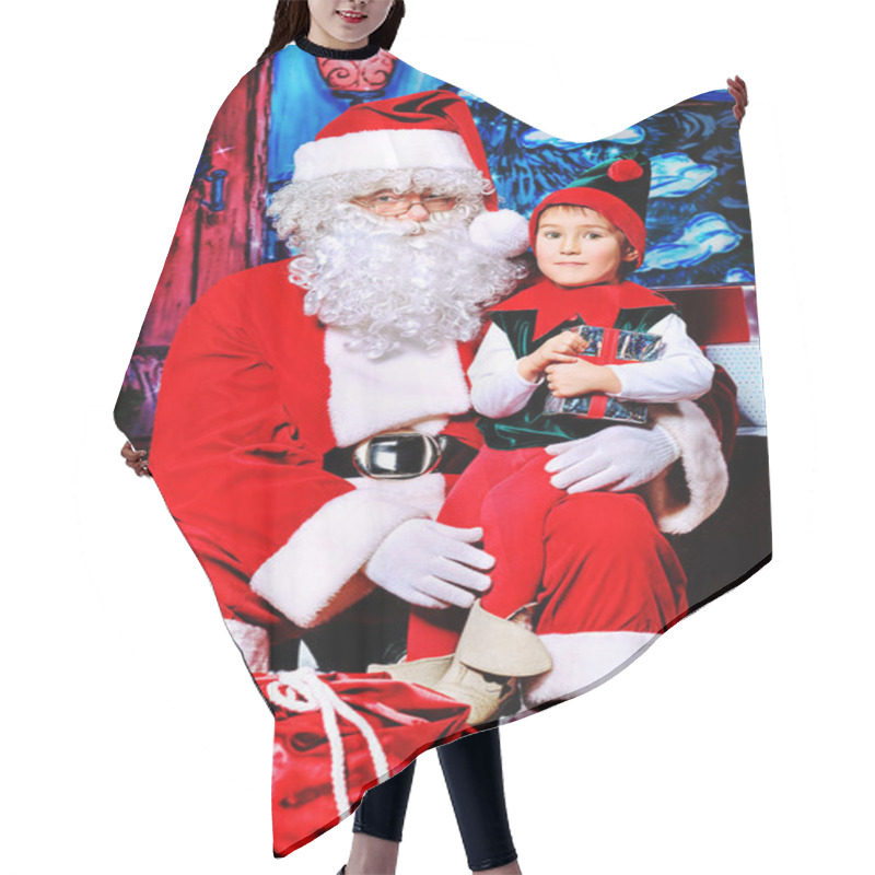 Personality  Old Santa Hair Cutting Cape