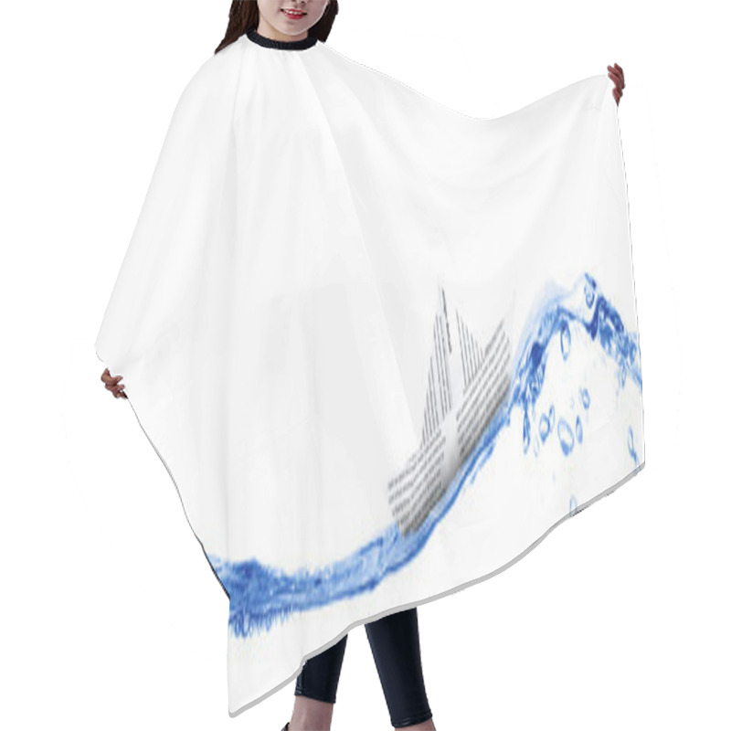 Personality  Paper Boat Riding The Waves Hair Cutting Cape