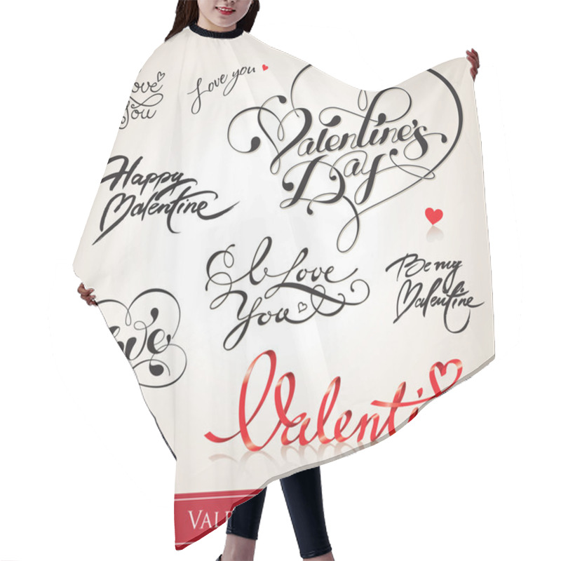 Personality  Set Of Valentine Hair Cutting Cape