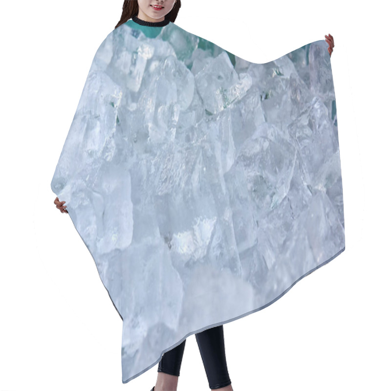 Personality  Background With Crushed Ice Cube Hair Cutting Cape