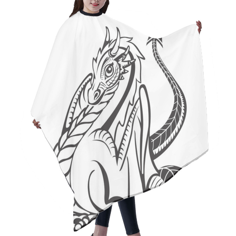 Personality  Dragon Hair Cutting Cape