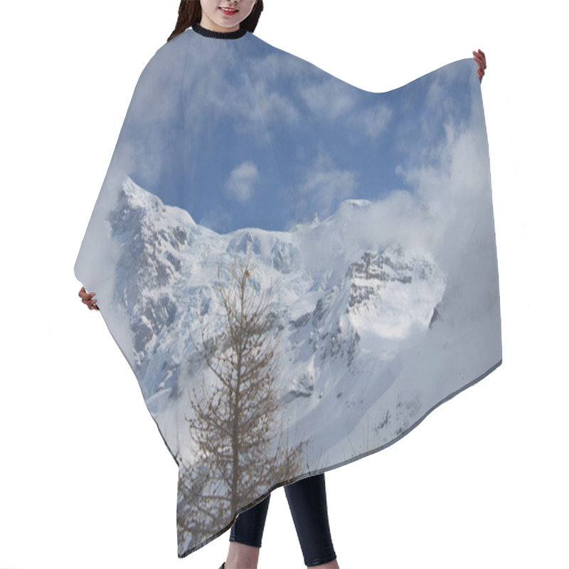 Personality  Monte Rosa From Gressoney Valley Hair Cutting Cape