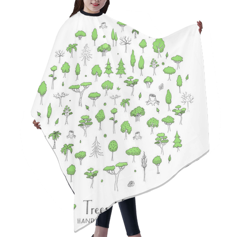 Personality  Trees And Forest Set Hair Cutting Cape