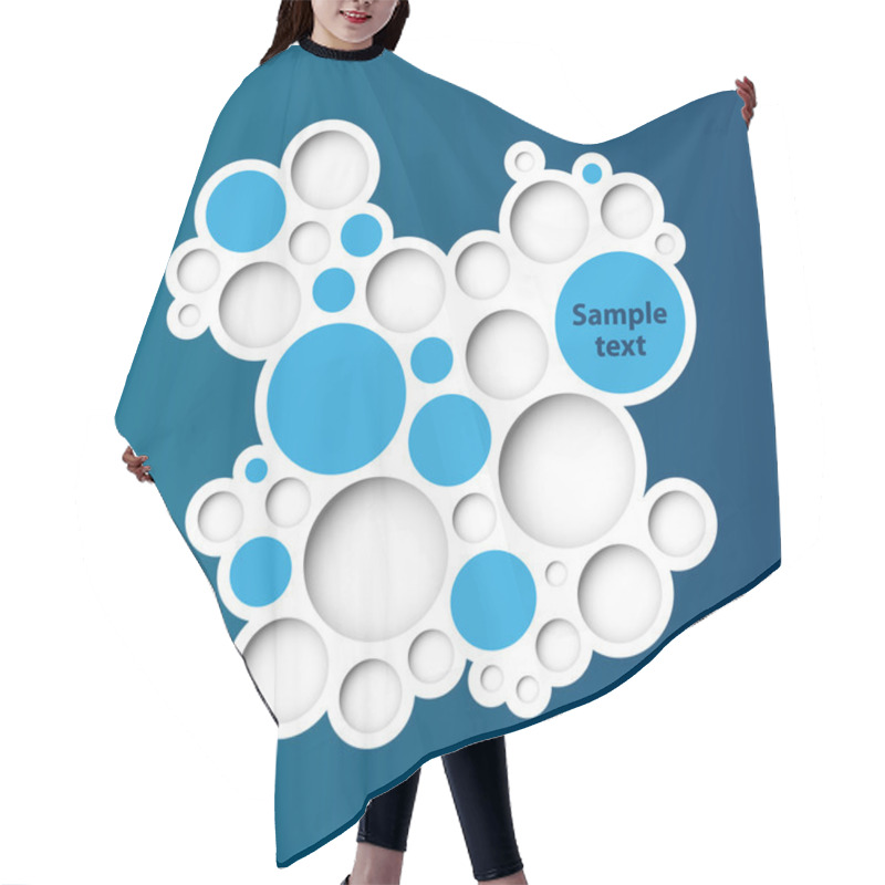 Personality  Speech Bubble Concept Hair Cutting Cape