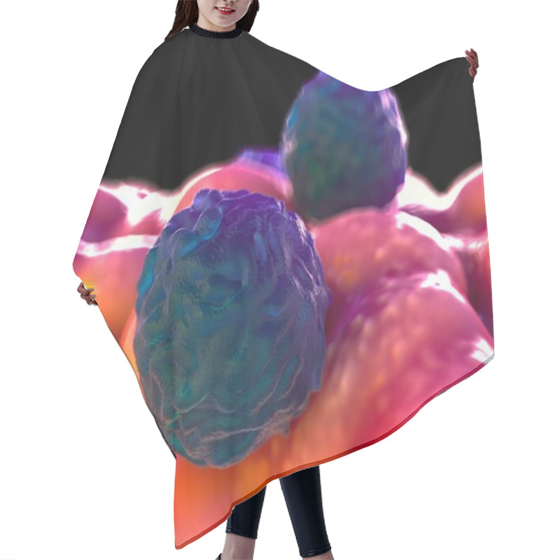 Personality  3d Illustration - Foetal Blood Stem Cell Hair Cutting Cape