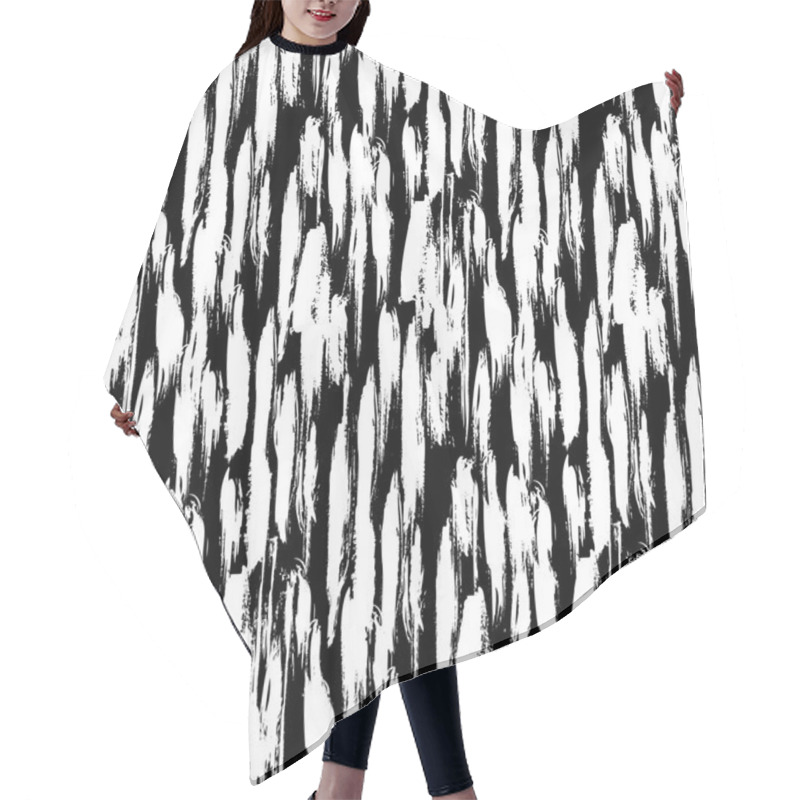 Personality  Pattern With Brushstrokes And Stripes Hair Cutting Cape