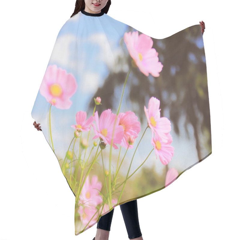 Personality  Pink Cosmos Flowers Hair Cutting Cape