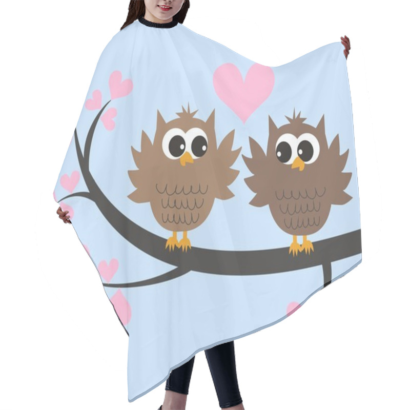 Personality  Cute Owls Love Hair Cutting Cape