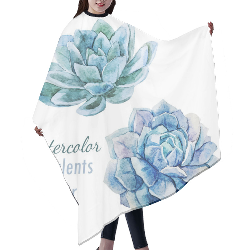 Personality  Succulent Flowers Hair Cutting Cape