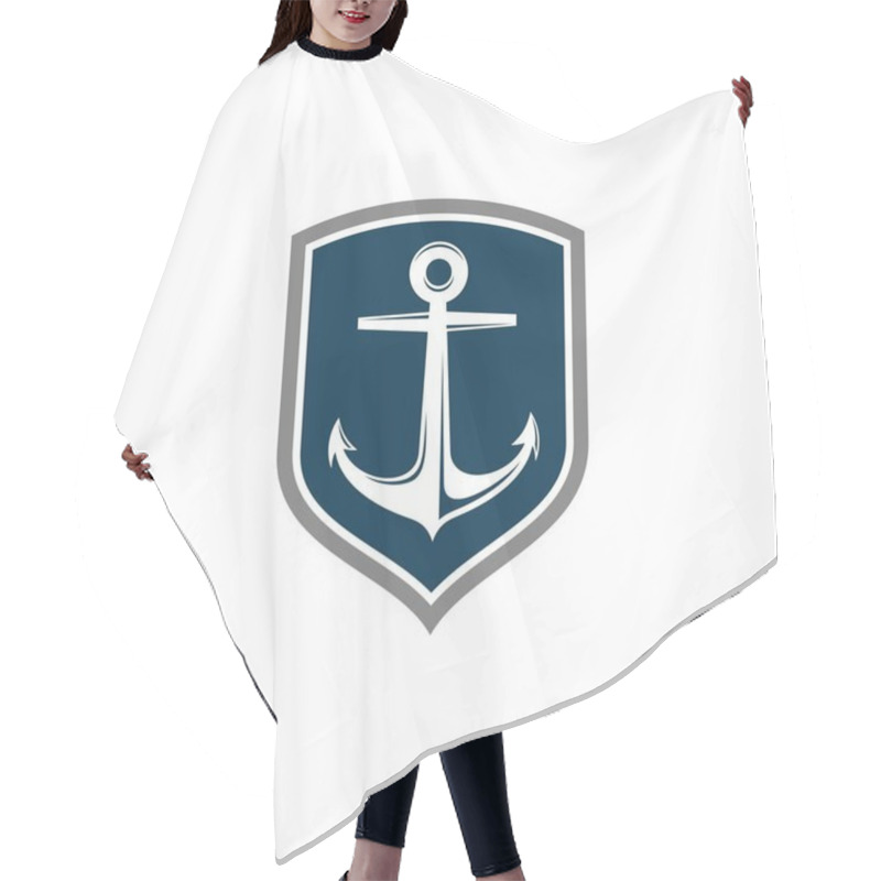 Personality  Vector Icon Template - Anchor Hair Cutting Cape